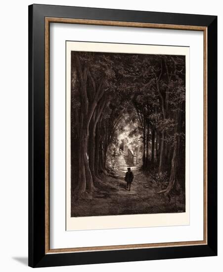 The Approach to the Enchanted Palace-Gustave Dore-Framed Giclee Print