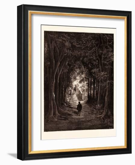 The Approach to the Enchanted Palace-Gustave Dore-Framed Giclee Print