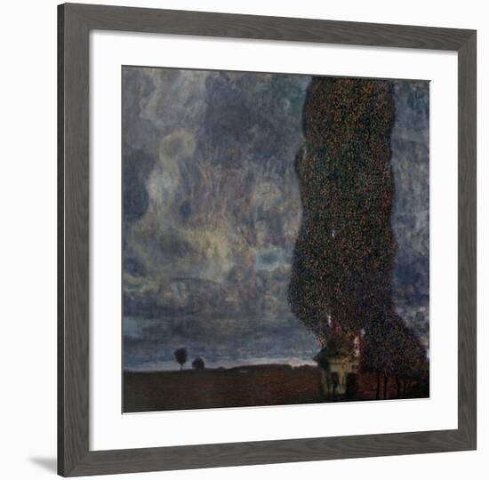 The Approaching Storm (The Large Poplar)-Gustav Klimt-Framed Art Print