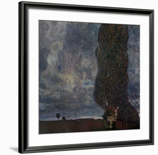 The Approaching Storm (The Large Poplar)-Gustav Klimt-Framed Art Print