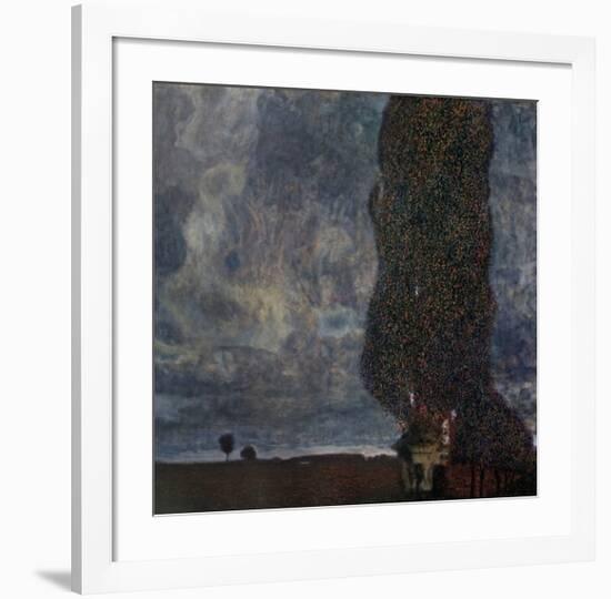 The Approaching Storm (The Large Poplar)-Gustav Klimt-Framed Art Print
