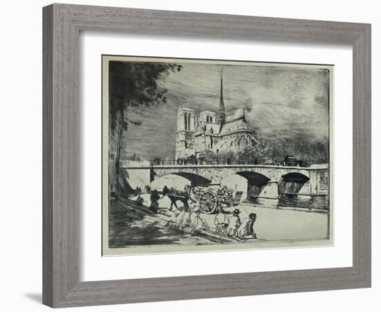 'The Apse of Notre Dame', 1915-Edgar Chahine-Framed Giclee Print