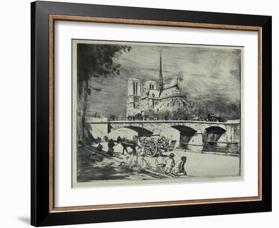 'The Apse of Notre Dame', 1915-Edgar Chahine-Framed Giclee Print