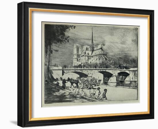 'The Apse of Notre Dame', 1915-Edgar Chahine-Framed Giclee Print