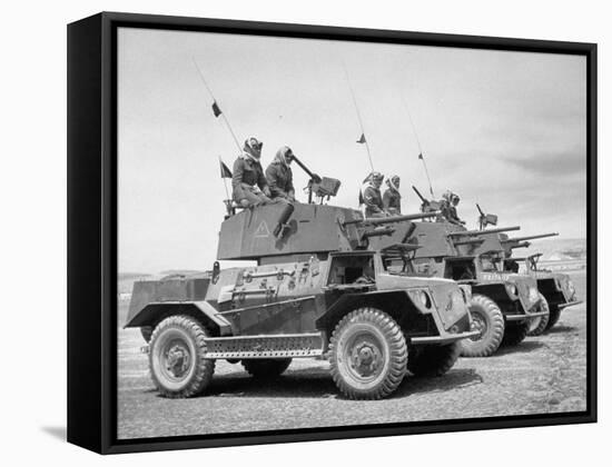 The Arab Legion Training in Gunnery on Tanks-John Phillips-Framed Premier Image Canvas