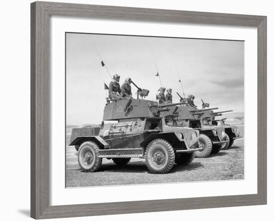 The Arab Legion Training in Gunnery on Tanks-John Phillips-Framed Premium Photographic Print