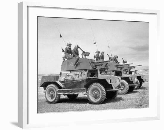 The Arab Legion Training in Gunnery on Tanks-John Phillips-Framed Premium Photographic Print