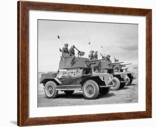The Arab Legion Training in Gunnery on Tanks-John Phillips-Framed Premium Photographic Print