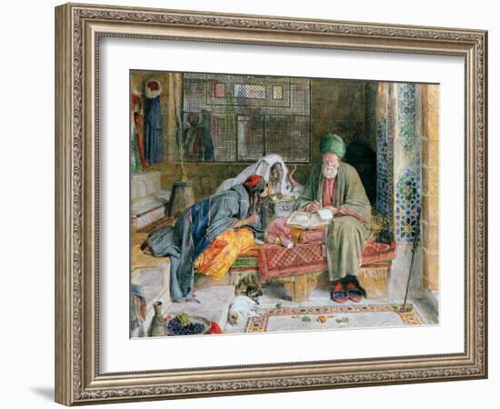 The Arab Scribe, Cairo-John Frederick Lewis-Framed Giclee Print