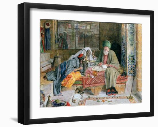 The Arab Scribe, Cairo-John Frederick Lewis-Framed Giclee Print