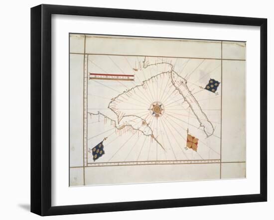 The Arabian Peninsula by Gaspar Viegased in Lisbon, 1537-null-Framed Giclee Print