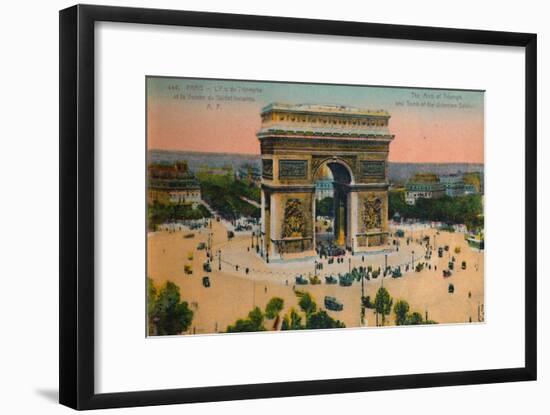 The Arc de Triomphe and Tomb of the Unknown Soldier, Paris, c1920-Unknown-Framed Giclee Print