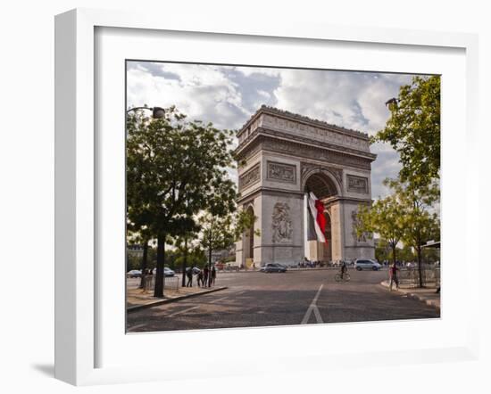 The Arc de Triomphe on the Champs Elysees in Paris, France, Europe-Julian Elliott-Framed Photographic Print