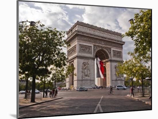 The Arc de Triomphe on the Champs Elysees in Paris, France, Europe-Julian Elliott-Mounted Photographic Print