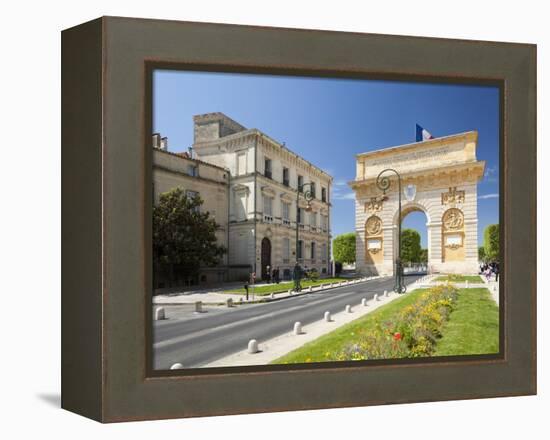 The Arc De Triomphe, Rue Foch, Montpellier, Languedoc-Roussillon, France, Europe-David Clapp-Framed Premier Image Canvas