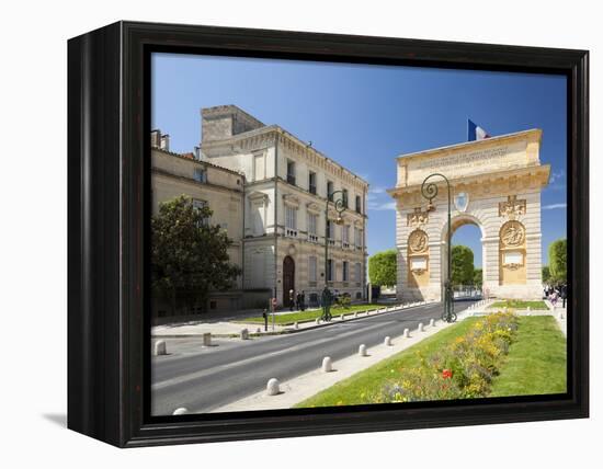 The Arc De Triomphe, Rue Foch, Montpellier, Languedoc-Roussillon, France, Europe-David Clapp-Framed Premier Image Canvas