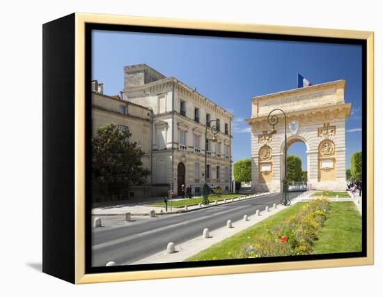 The Arc De Triomphe, Rue Foch, Montpellier, Languedoc-Roussillon, France, Europe-David Clapp-Framed Premier Image Canvas