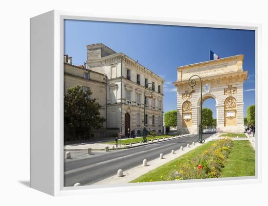 The Arc De Triomphe, Rue Foch, Montpellier, Languedoc-Roussillon, France, Europe-David Clapp-Framed Premier Image Canvas