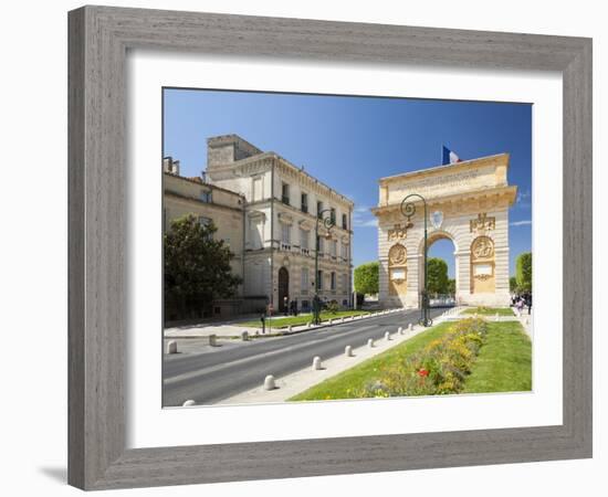 The Arc De Triomphe, Rue Foch, Montpellier, Languedoc-Roussillon, France, Europe-David Clapp-Framed Photographic Print