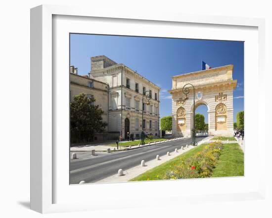 The Arc De Triomphe, Rue Foch, Montpellier, Languedoc-Roussillon, France, Europe-David Clapp-Framed Photographic Print