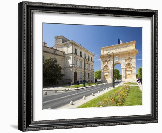 The Arc De Triomphe, Rue Foch, Montpellier, Languedoc-Roussillon, France, Europe-David Clapp-Framed Photographic Print