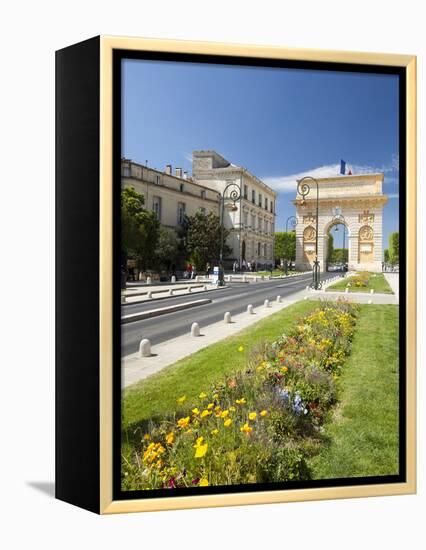 The Arc De Triomphe, Rue Foch, Montpellier, Languedoc-Roussilon, France, Europe-David Clapp-Framed Premier Image Canvas