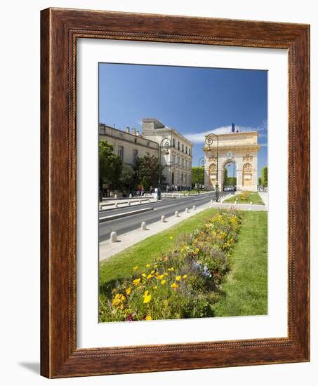 The Arc De Triomphe, Rue Foch, Montpellier, Languedoc-Roussilon, France, Europe-David Clapp-Framed Photographic Print