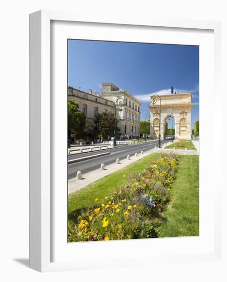 The Arc De Triomphe, Rue Foch, Montpellier, Languedoc-Roussilon, France, Europe-David Clapp-Framed Photographic Print