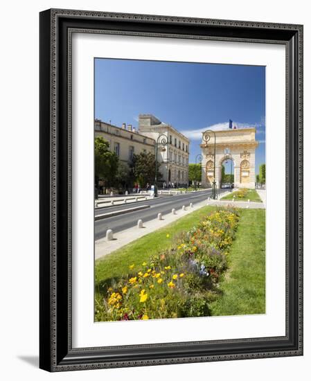 The Arc De Triomphe, Rue Foch, Montpellier, Languedoc-Roussilon, France, Europe-David Clapp-Framed Photographic Print
