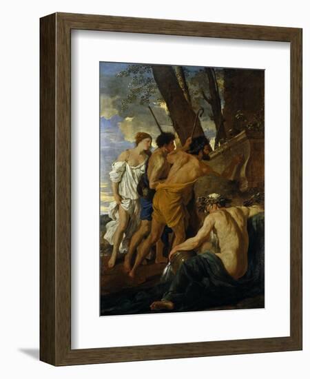 The Arcadian Shepherds-Nicolas Poussin-Framed Giclee Print