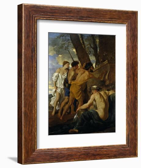 The Arcadian Shepherds-Nicolas Poussin-Framed Giclee Print