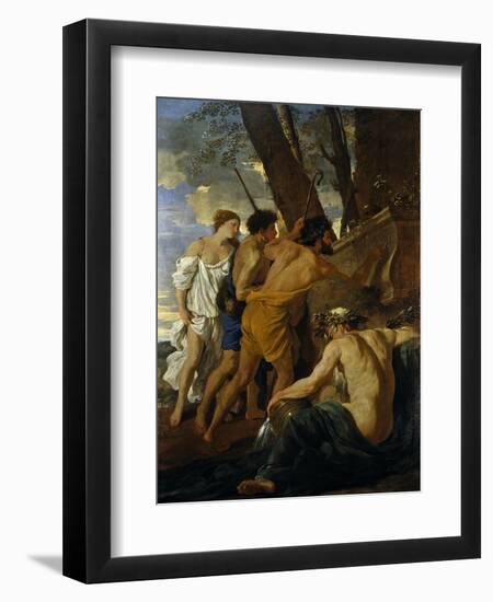 The Arcadian Shepherds-Nicolas Poussin-Framed Giclee Print