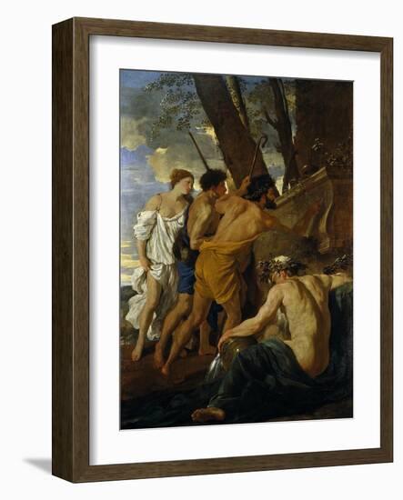 The Arcadian Shepherds-Nicolas Poussin-Framed Giclee Print