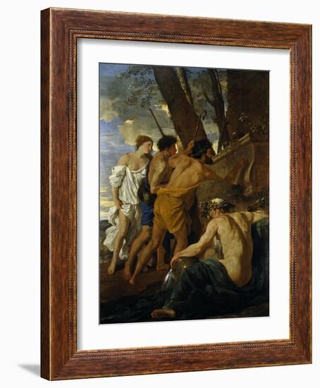 The Arcadian Shepherds-Nicolas Poussin-Framed Giclee Print