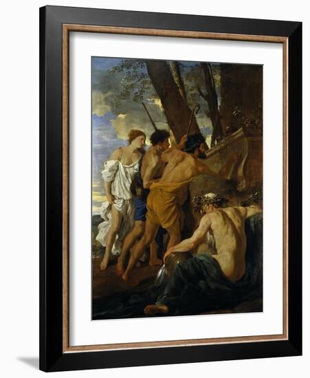 The Arcadian Shepherds-Nicolas Poussin-Framed Giclee Print