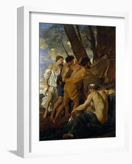 The Arcadian Shepherds-Nicolas Poussin-Framed Giclee Print