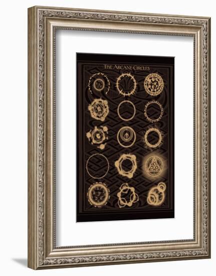 The Arcane Circles II-null-Framed Art Print