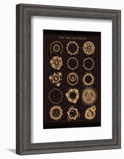 The Arcane Circles II-null-Framed Art Print