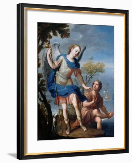 The Arcangel Raphael and Tobias-Miguel Cabrera-Framed Giclee Print