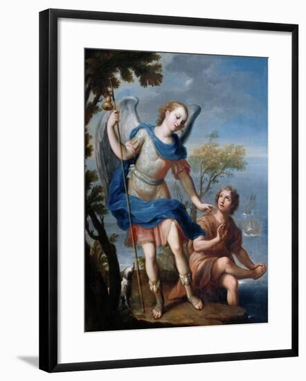 The Arcangel Raphael and Tobias-Miguel Cabrera-Framed Giclee Print