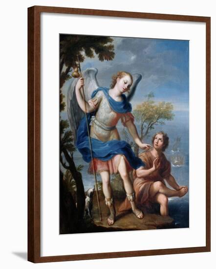 The Arcangel Raphael and Tobias-Miguel Cabrera-Framed Giclee Print