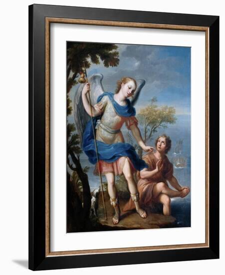 The Arcangel Raphael and Tobias-Miguel Cabrera-Framed Premium Giclee Print