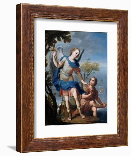 The Arcangel Raphael and Tobias-Miguel Cabrera-Framed Giclee Print