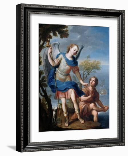 The Arcangel Raphael and Tobias-Miguel Cabrera-Framed Giclee Print