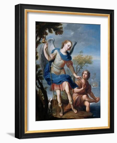 The Arcangel Raphael and Tobias-Miguel Cabrera-Framed Giclee Print