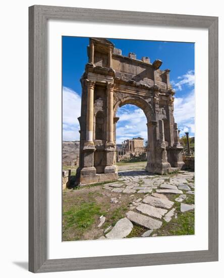 The Arch of Caracalla at the Roman Ruins of Djemila, Algeria, North Africa, Africa-Michael Runkel-Framed Photographic Print