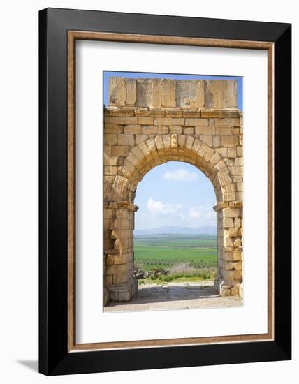 The Arch of Caracalla, Volubilis, UNESCO World Heritage Site, Morocco, North Africa, Africa-Doug Pearson-Framed Photographic Print