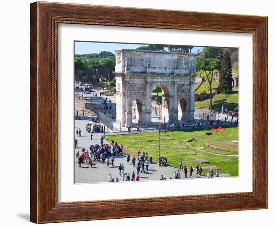 The Arch of Constantine, Rome, Lazio, Italy, Europe-Adina Tovy-Framed Photographic Print