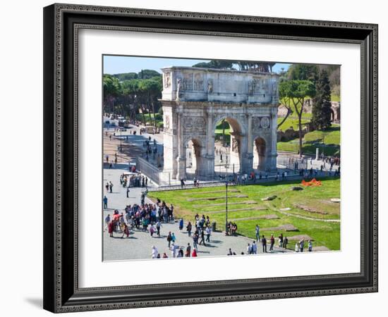 The Arch of Constantine, Rome, Lazio, Italy, Europe-Adina Tovy-Framed Photographic Print