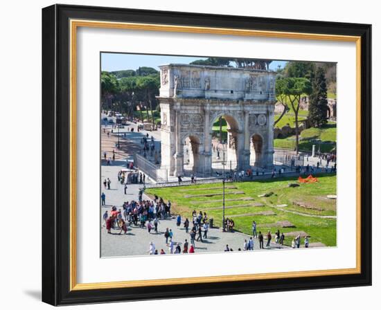 The Arch of Constantine, Rome, Lazio, Italy, Europe-Adina Tovy-Framed Photographic Print